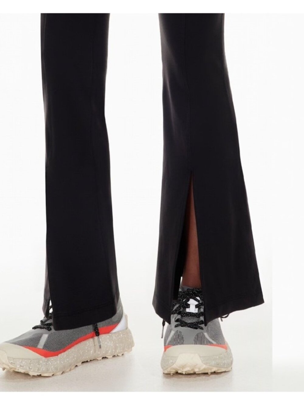 Aritzia TnAction Split Hi-Rise Long Flared Leggings Womens Size Small Black - Picture 12 of 16